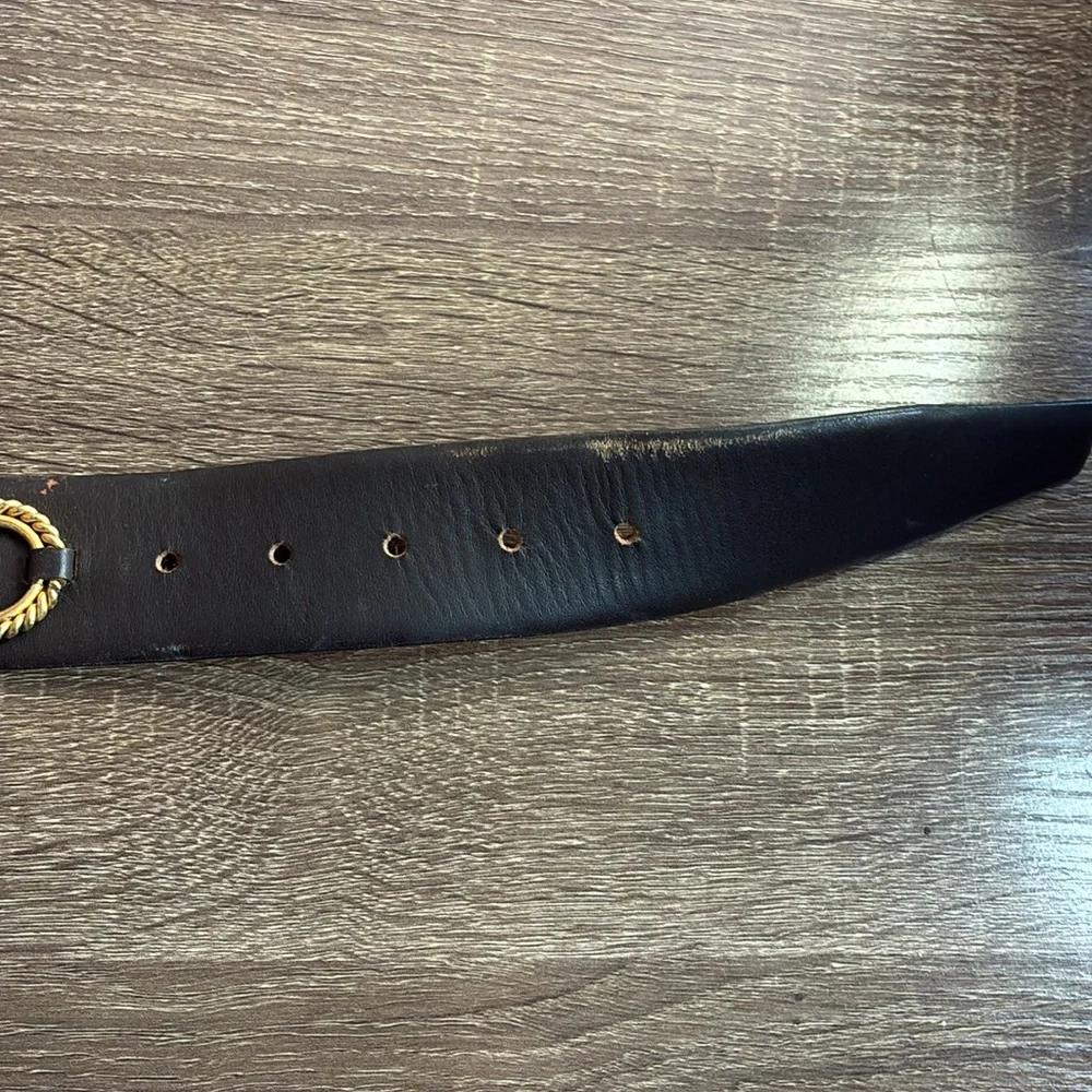 Vintage Steerhide belt 36 with Gold Accents